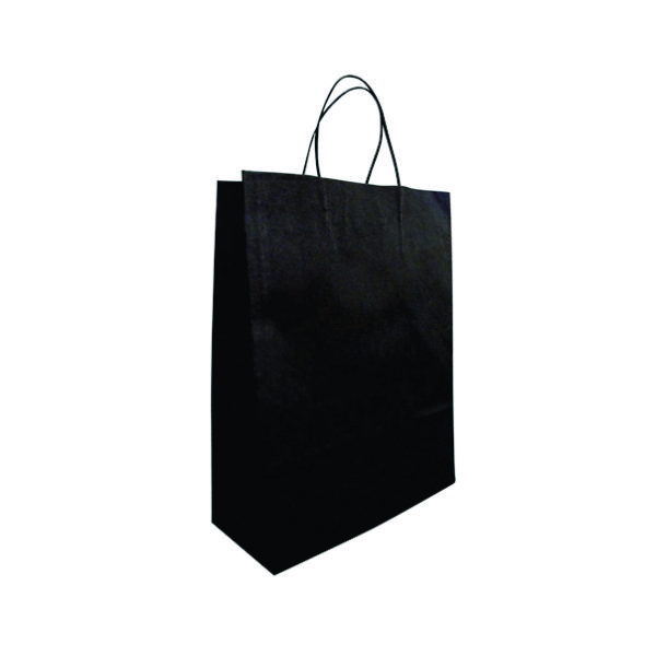 Sacola Papel Personalizada Preta 25x33x12