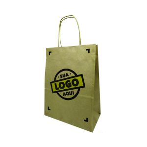Sacolas de papel Personalizadas 22x30x12