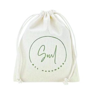 Saquinho de Algodão Cru Personalizado