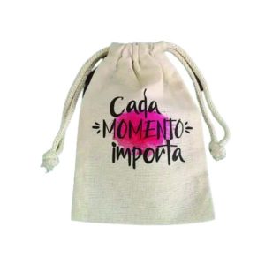 Saquinho de Algodão Cru Personalizado G
