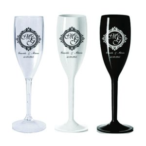 Taça Em Acrílico Personalizada Casamento