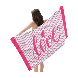 Toalha de Praia Outubro Rosa Personalizada - Apoie uma Causa com Estilo