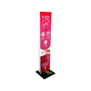 Totem Display Suporte Álcool Gel Personalizado