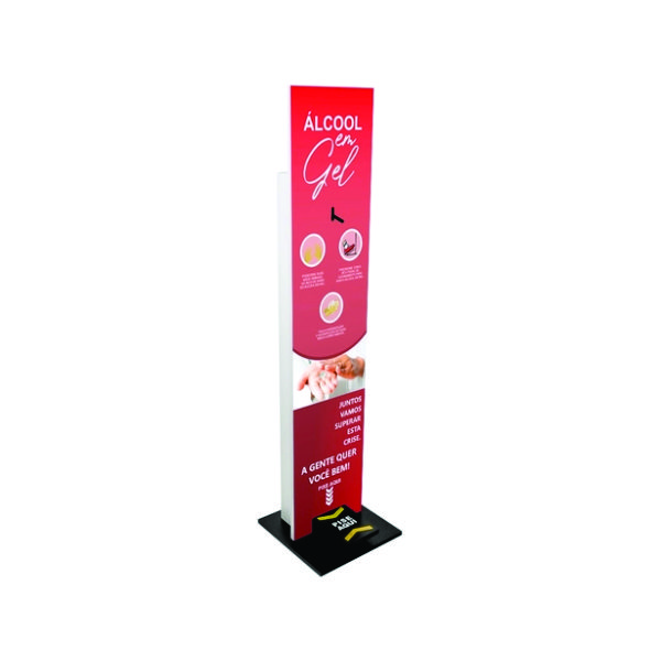 Totem Display Suporte Álcool Gel Personalizado