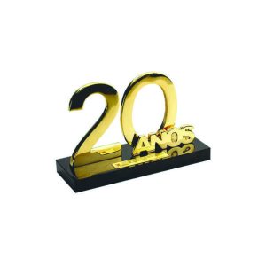 Troféu 20 anos personalizados Brindes