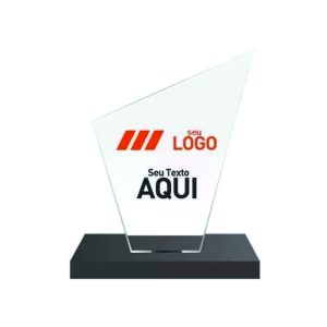 Troféu De Vidro Personalizado Para Brinde