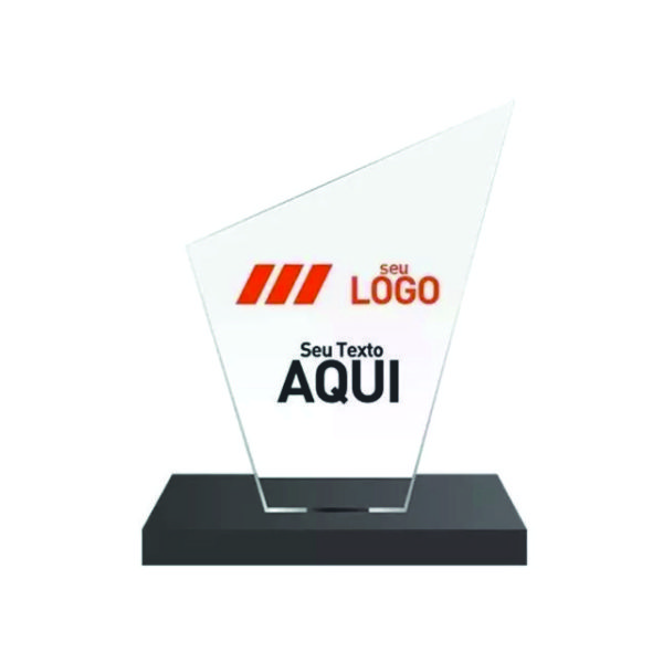 Troféu De Vidro Personalizado Para Brinde