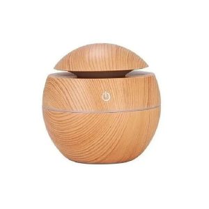 Umidificador de Ar Ultrassônico Aromatizador Madeira