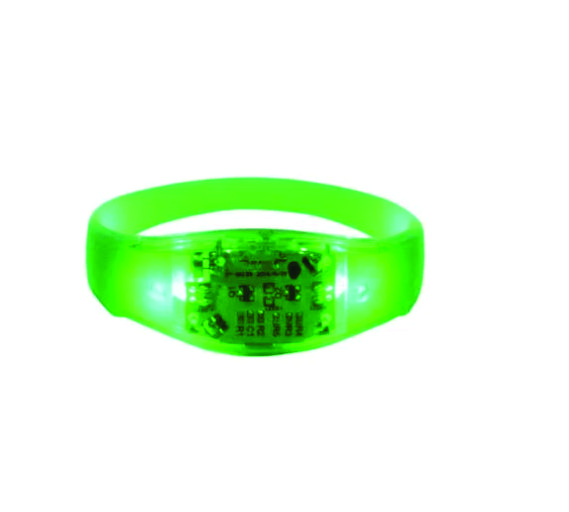 Pulseira em Nylon com LED Ativada por controle remoto