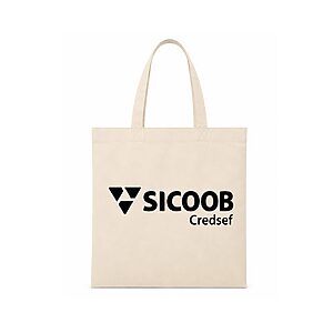 Sacola de Algodão com Alças Costuradas