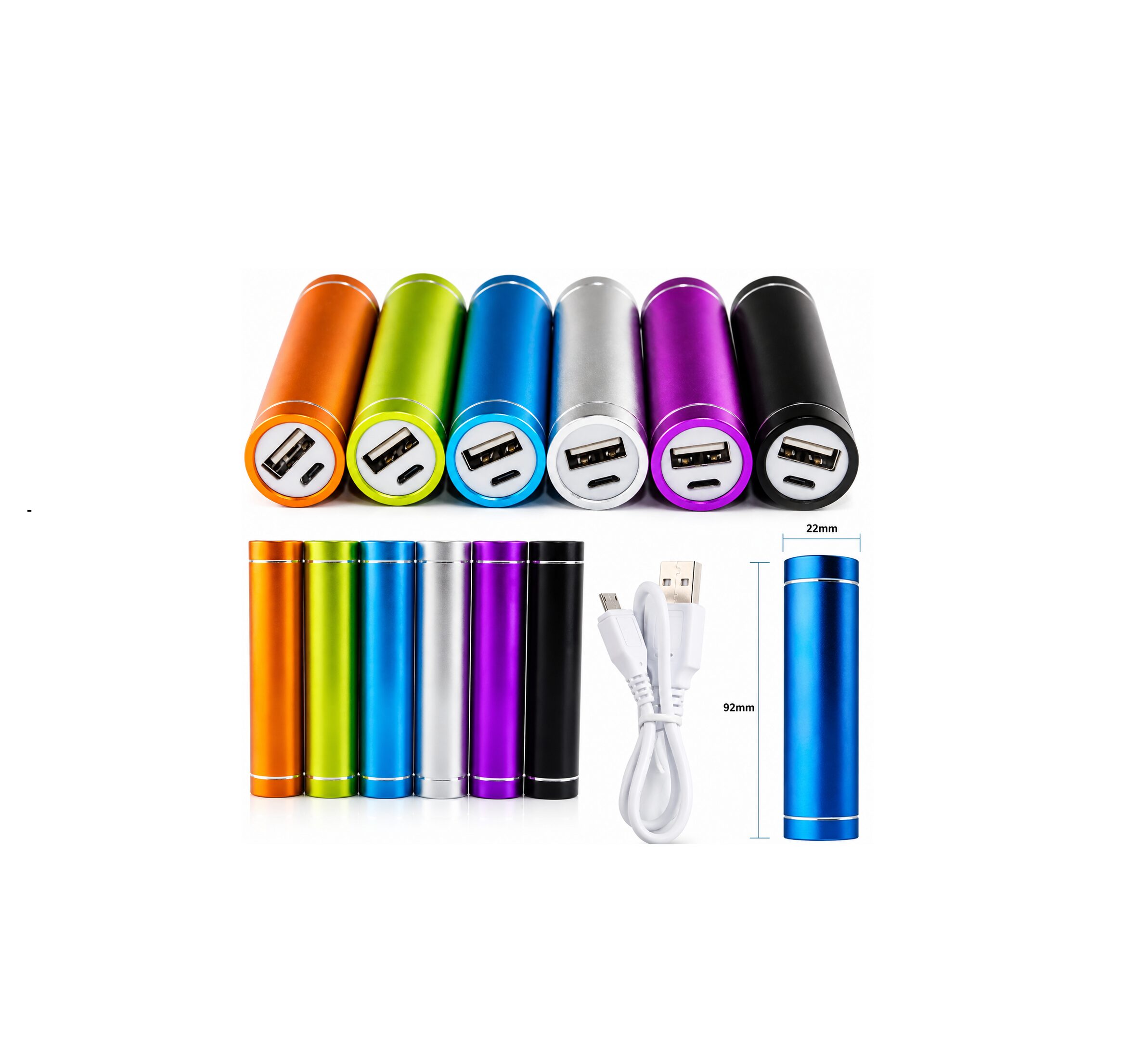 Bateria portátil arredondada