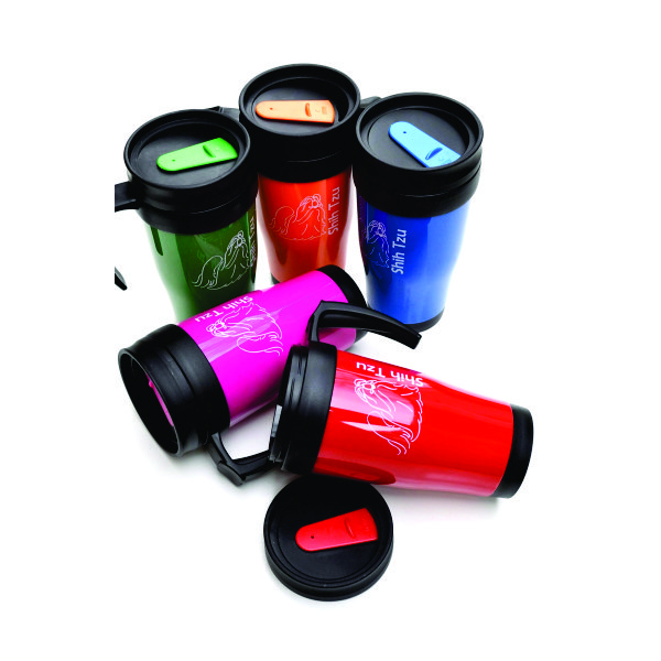 Copo térmico para viagem colorido