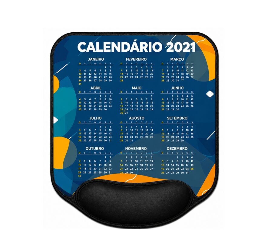 Mouse Pad com Calendário em EVA – Brinde Útil e Personalizado