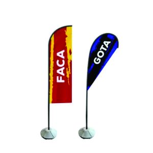 Wind Banner Personalizado Estacada para Solo