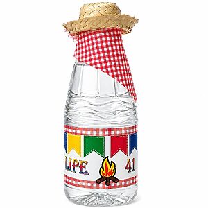 Água Personalizada Com Mini Chapéu de Palha