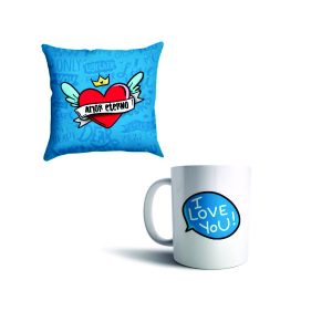 kit almofada e caneca dia dos namorados