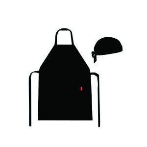 kit avental e touca personalizados