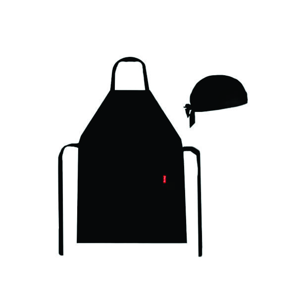 kit avental e touca personalizados