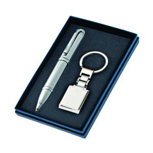 Kit Caneta e Chaveiro Personalizado - Brinde Elegante e Prático