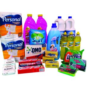 Kit de higiene e limpeza