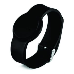 Pulseira de silicone ajustável com chip RFID ou NFC