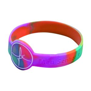 Pulseira de Silicone Religiosa