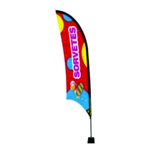 Bandeira Personalizada - Wind Banner - Base, Haste e Tecido