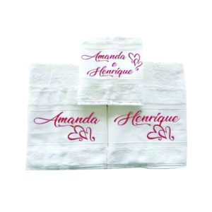 Toalhas de Banho Personalizadas para Casal