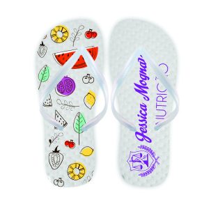 Chinelo personalizado feminino brinde