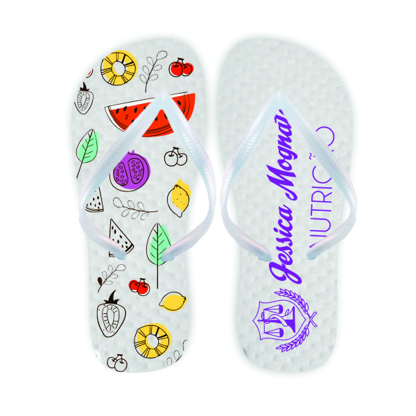 Chinelo personalizado feminino brinde