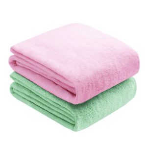 Toalhas Personalizadas Verde e Rosa