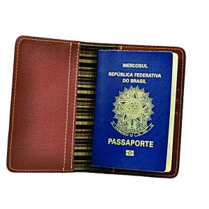 Porta Passaporte Couro Personalizado Brinde