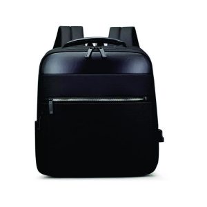 Mochila De Couro Personalizada Preta