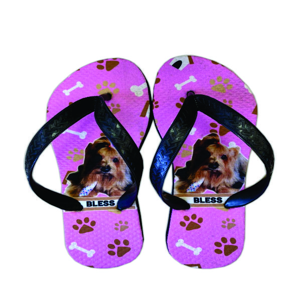 Chinelos Personalizados Com Tiras Pretas