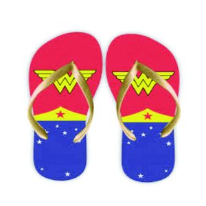 Chinelos Personalizados Mulher Maravilha
