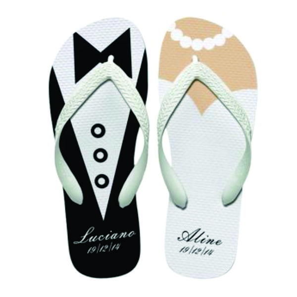 Chinelos Personalizados Para Noivos