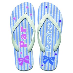 Chinelos Personalizados listrado