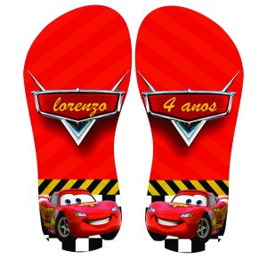 Chinelos Personalizados Carros