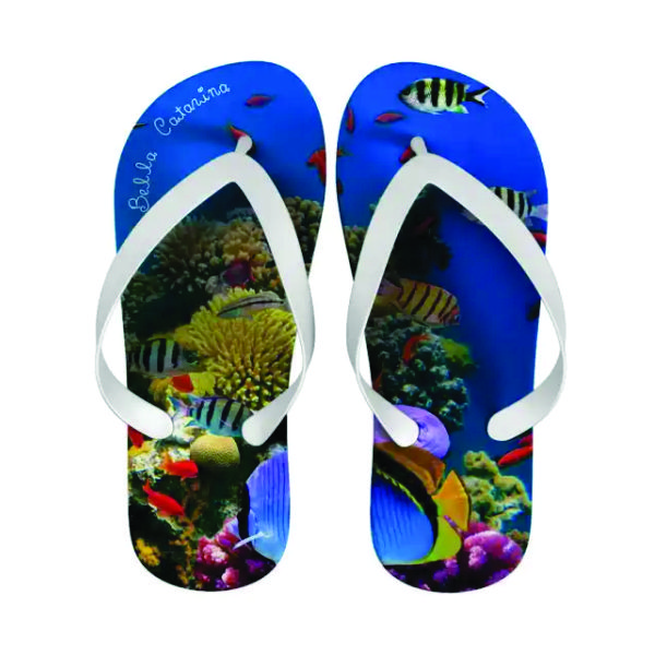 Chinelos Personalizados Fundo Do Mar