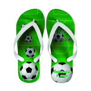 Chinelos Personalizados Bola de Futebol