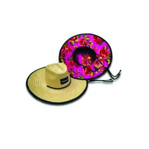 Chapéu Personalizado Com Flores Rosas