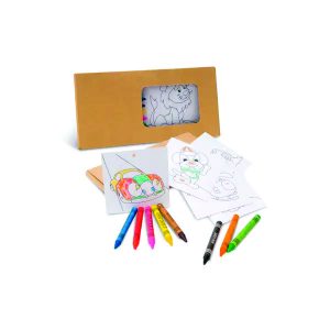 Caixa de Giz de Cera Personalizada