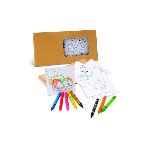 Caixa de Giz de Cera Personalizada