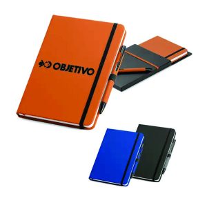 Kit Caderno e Caneta Personalizado - Organização e Elegância em um Só Brinde
