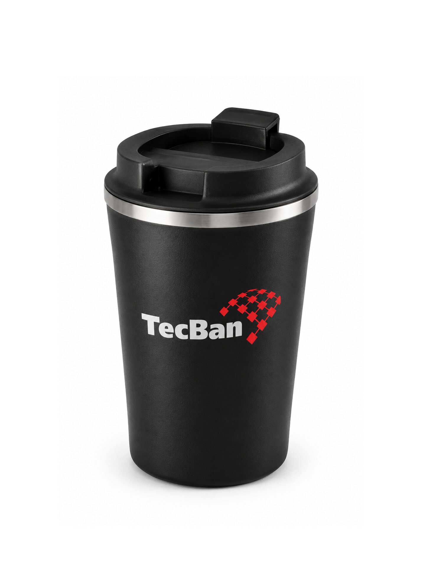 Copo de viagem térmico em aço inox e PP 470 mL