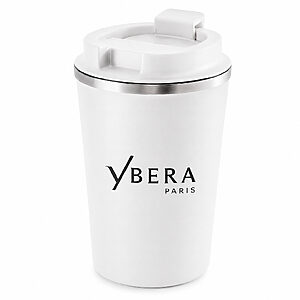 Copo de viagem térmico em aço inox e PP 470 mL