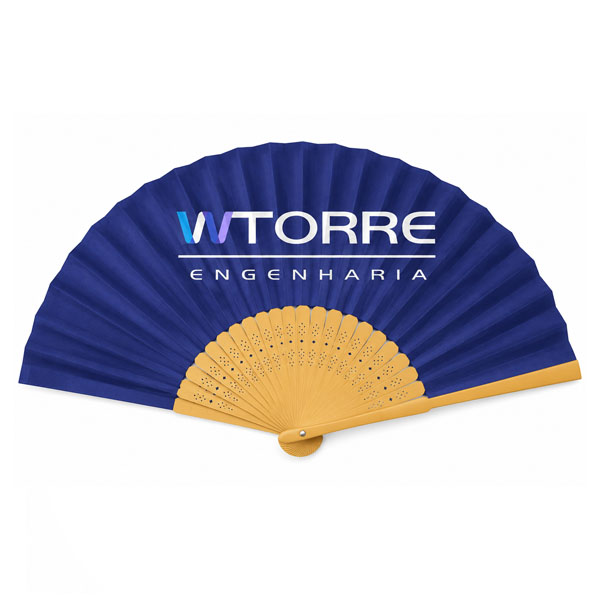 Leque de Plástico Dobrável Personalizado