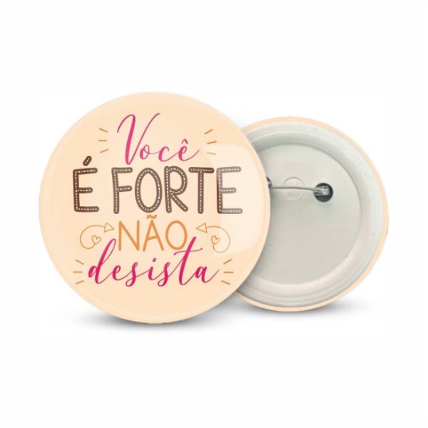 Botton Americano com Alfinete Personalizado