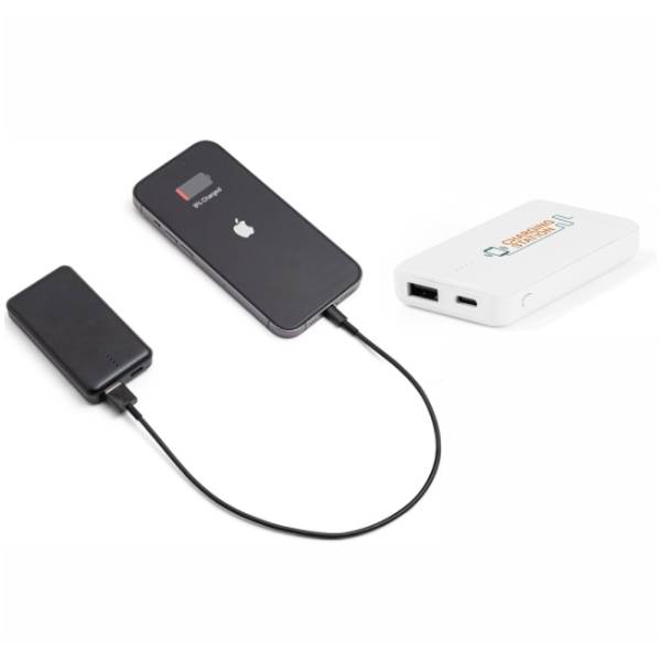 Bateria portátil em ABS 100% reciclado (4.000 mAh)