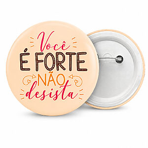 Botton Americano com Alfinete Personalizado